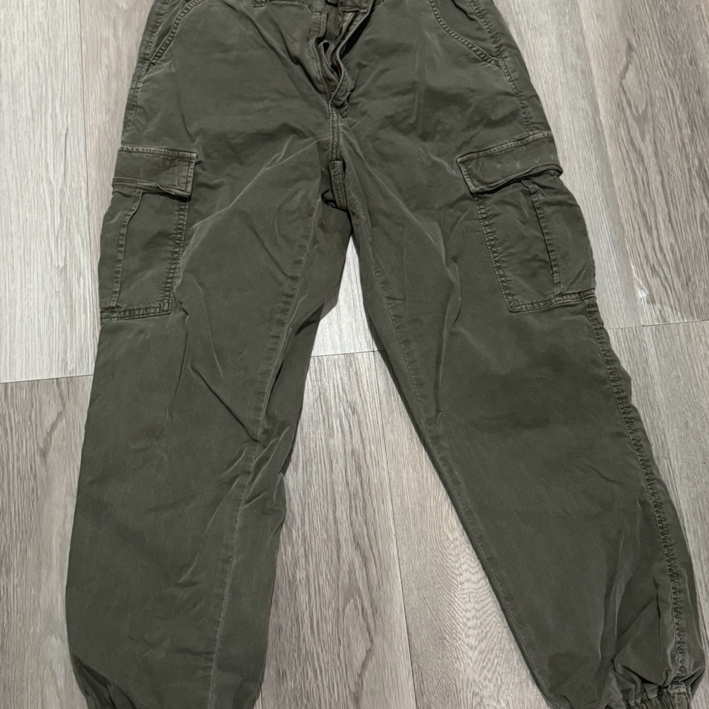 American Eagle Outfitters womens Dark Green Cargo Pants